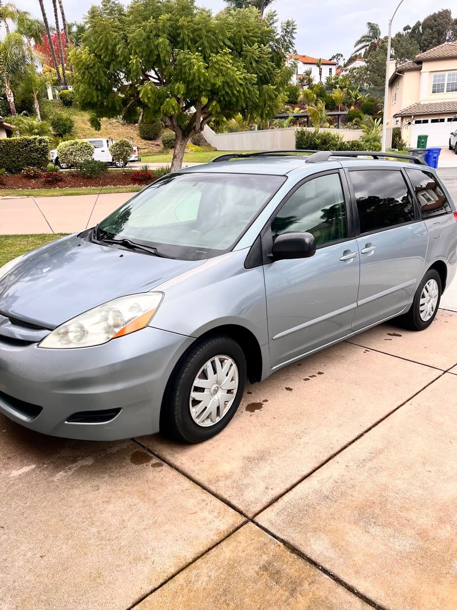 Before - car in driveway